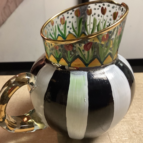 Mackenzie Childs pitcher. Besutiful never used. Signed too - Picture 7 of 14